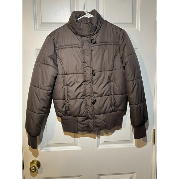 No Boundaries Chocolate "Brown" Puffer Jacket Girl's Size Large 12/14 - Picture 1 of 6